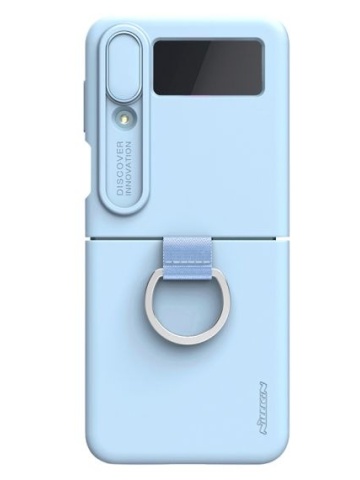 Husa Nillkin, SA Galaxy Z Flip 4, CamShield Silky, TPU, Albastru - Img 1