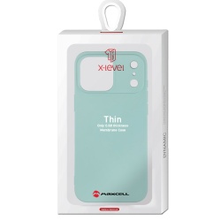 Husa X-Level pentru APPLE iPhone 17 Pro – Thin Series, SoftTouch, TPU – turcoaz - Img 1