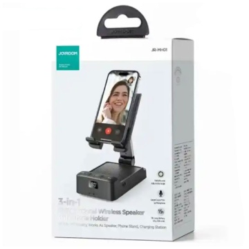 Joyroom JR-MH01 - Statie MultiFunction 3 in 1, Incarcare, Boxa portabila si suport Stand, Birou, Negru - Img 3