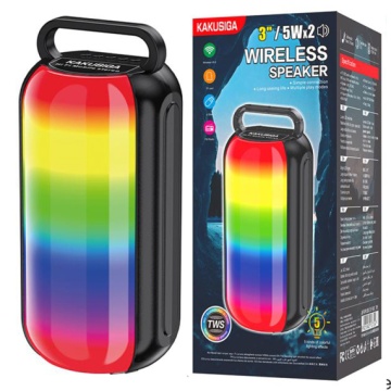 Kaku KK-3204 - Boxa Portabila, Wireless BT 5.3, iluminare LED ambient, 10W, 1500mAh, Negru - Img 1