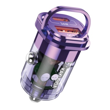 Kaku KSC-1191 - Incarcator Auto, PD36W, 1xUSB-C, 1xUSB-A, Violet - Img 2
