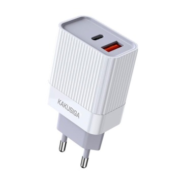 Kaku KSC-501 - Incarcator Retea, 20W, 1xUSB-C, 1xUSB-A, PD, QC 3.0, Alb - Img 2