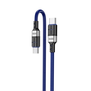 Kaku KSC-696 - Cablu Date si Incarcare, Type-C, PD60W, QC3.0, 1.2m, Albastru - Img 2