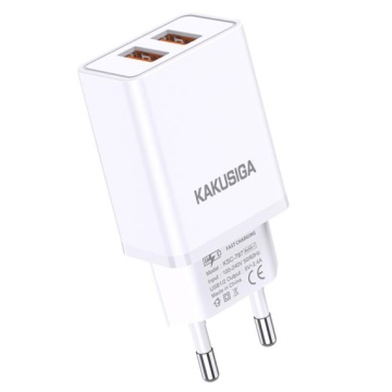 Kaku KSC-787 - Incarcator Retea, 18W, 2.4A, 2xUSB-A, QC 3.0, Alb - Img 2