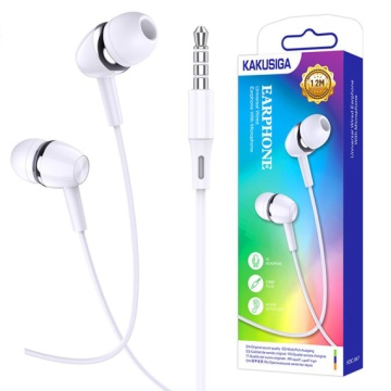Kaku KSC-847 - Casti cu Fir, In Ear, 3.5mm, 1.2m, Mic & Volume Key, Alb - Img 1