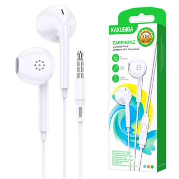 Kaku KSC-848 - Casti cu Fir, In Ear, 3.5mm, 1.2m, Mic & Volume Key, Alb - Img 1