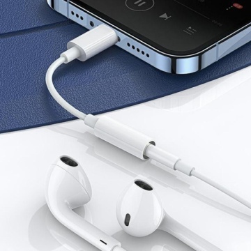 Kaku KSC-901 - Cablu Audio, Lightning la Jack 3.5mm (F) - Original IC, 85cm, Alb - Img 3