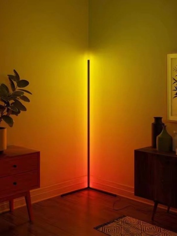Lampa LED de colt inteligenta Smartix, Aplicatie, Telecomanda, 140 cm, Lumina LED de joc inteligenta, Cronometru cu sincronizare muzicala, Modul de culoare DIY, Negru - Img 2