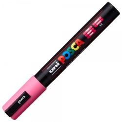 M316 - Marker UNI Posca PC-5M, varf rotund, 1.8-2.5mm, roz - Img 2