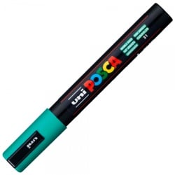 M639 - Marker UNI Posca PC-5M, varf rotund, 1.8-2.5mm, verde smarald - Img 2