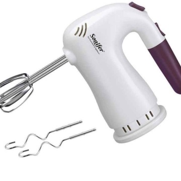 Mixer manual 150W, 5 Viteze, 4 palete din otel inoxidabil, Alb - Img 3