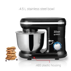 Multi-mixer Hurricane 1000W, Zilan ZLN3185, 4.5L, 6 trepte + Puls, negru - Img 4