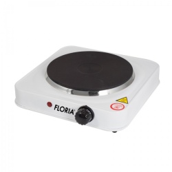 Plita electrica 1500W, Floria ZLN2829, 1 ochi fonta, termostat reglabil, protectie supraincalzire, alba - Img 2