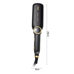Raf R0411 – Ondulator electric cu invelis ceramic, control digital, 35W, cablu 360°, 29x6 cm, negru-auriu - Img 5