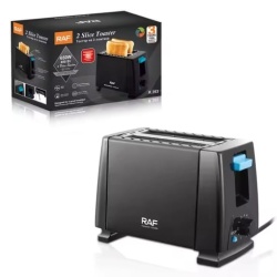 Raf R263 – Prajitor de paine 650W, 6 trepte prajire, 2 felii, compact, negru - Img 3