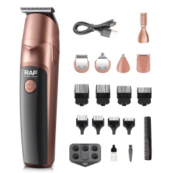 Raf R4021 – Set profesional de ingrijire barbati, aparat de tuns cu lame din otel, 19 accesorii - Img 3