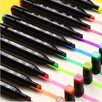 Set 80 Markere Smartix, geanta de depozitare inclusa, 2 tipuri de varf, pe baza de alcool, culori intense, multicolor - Img 4