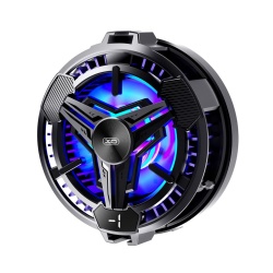 XO SL03 - Cooler telefon magnetic, Afisaj Temperatura, Cip Racire TEC, Ambient Light, Type-C, Negru, - Img 1