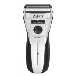 Zilan ZLN0436 – Aparat de ras electric barbati, lame inox, LED, piele umeda/uscata, argintiu-negru - Img 1