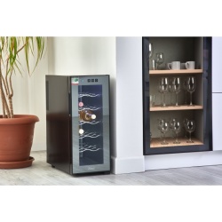 Zilan ZLN4681 – Frigider pentru vinuri 33L, 12 sticle, iluminare interioara, 50W, negru - Img 2