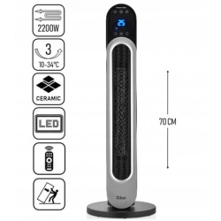 Zilan ZLN5657 – Aeroterma tip turn 2200W cu ecran tactil si telecomanda - Img 3