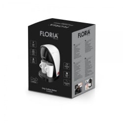Aparat de facut cafea 450W, Floria ZLN9298, 250ml, filtru nailon, 2 cesti, alb - Img 2