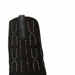 Cizme piele naturala, toc 6 cm, varf ascutit, negru – ambalate cutie 8 buc (36-1, 38-2, 39-2, 40-1) - Img 5