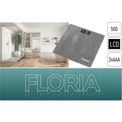 Floria ZLN1987 – Cantar corporal sticla securizata 150kg, display LCD, gri - Img 5