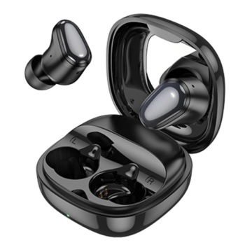Hoco EQ13 - Casti Wireless, Ear Buds, Bluetooth 5.3, 180h StandBy, 400mAh, Mirror Case, Funtrue, Negru - Img 1