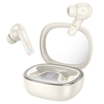 Hoco EQ6 - Casti Wireless, Ear Buds, Bluetooth 5.3, 180h StandBy, 320mAh, Shadow, Alb - Img 1