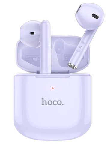 Hoco EW19 Plus - Casti Wireless, Ear Buds, Bluetooth 5.3, 180h StandBy, 300mAh, Delighted, Violet - Img 3