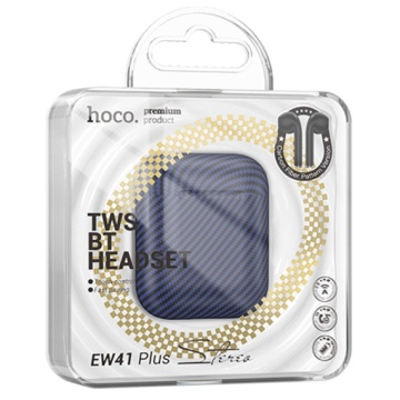 Hoco EW41 Plus - Casti Wireless, Ear Buds, Bluetooth 5.3, In-Ear, 200h Stand-By Carbon Design, 350mAh, Albastru - Img 3