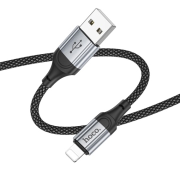 Hoco X102 - Cablu Date si Incarcare, USB la Type-C, 3A, Braided, 1m, Negru - Img 4