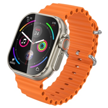 Hoco Y23 Ultra - Ceas SmartWatch, Sport, BT 5.3, functie de apel, 300mAh, Multilanguage, Auriu Titanium - Img 2