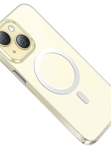 Husa Hoco AS4 - iPhone 15 Plus, MagSafe, Antidrop, Transparenta - Img 1