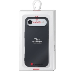 Husa X-Level pentru APPLE iPhone 17 Air – Thin Series, SoftTouch, TPU – negru - Img 1