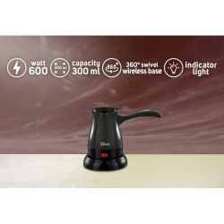 Ibric electric 600W, Zilan ZLN0189, 6 cesti, rotatie 360°, buton On/Off, mov - Img 4