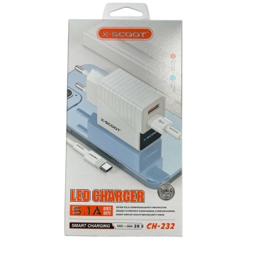 Incarcator USB-A TIP C, 2 Porturi, 5.1A-20W, Compatibil Huawei, Samsung, Alb - Img 5