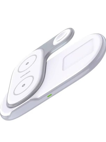 Incarcator Wireless, 15W, Qi Charging, Fast Charging, tip Stand, Alb - Img 2