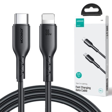 Joyroom A26-CL3 - Cablu Date si Incarcare, Type-C la Lightning, PD30W, QC3.0, 1m, Negru - Img 1