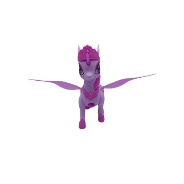 Jucarie interactiva, Dream Unicorn, lumini, muzica si picioare mobile, Roz - Img 3