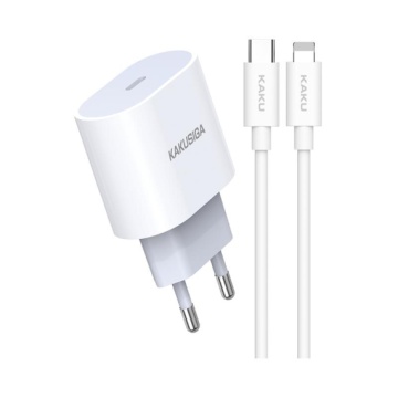 Kaku KSC-547 - Incarcator Retea + Cablu Lightning, 20W, 1xUSB-C, PD, Alb - Img 2