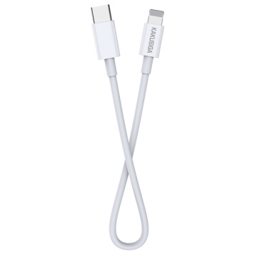Kaku KSC-653 - Cablu Date si Incarcare, Type-C la Lightning, PD25W, QC3.0, 25cm, Alb - Img 2