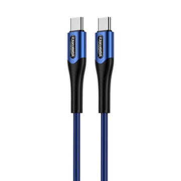 Kaku KSC-724 - Cablu Date si Incarcare, Type-C, PD60W, QC3.0, 3A, 1.2m, Albastru - Img 2