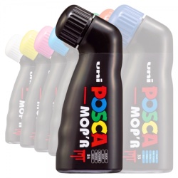 M1424 - Marker UNI Posca mop'r pcm22, varf rotund buretat, 3.0-19.0mm, negru - Img 3