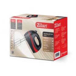 Mixer electric 300W, Zilan ZLN8401, 5 viteze, functie Turbo, rosu - Img 3