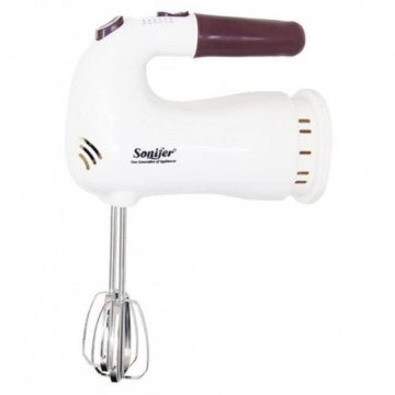 Mixer manual 150W, 5 Viteze, 4 palete din otel inoxidabil, Alb - Img 4