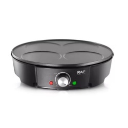 Raf R2508 – Aparat de pancake si mic dejun 1200W, 4 forme, diametru 30 cm, suprafata antiaderenta, negru - Img 2