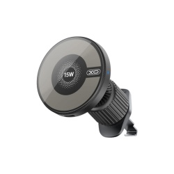 XO CX025 – Suport auto cu incarcare wireless 15W magnetic pentru ventilatie MultiAngle PullClip - Img 2