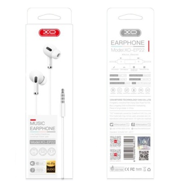 XO EP22 - Casti cu Fir, In Ear, 3.5mm, 1.2m, Volume Key, HiFi, Alb - Img 2